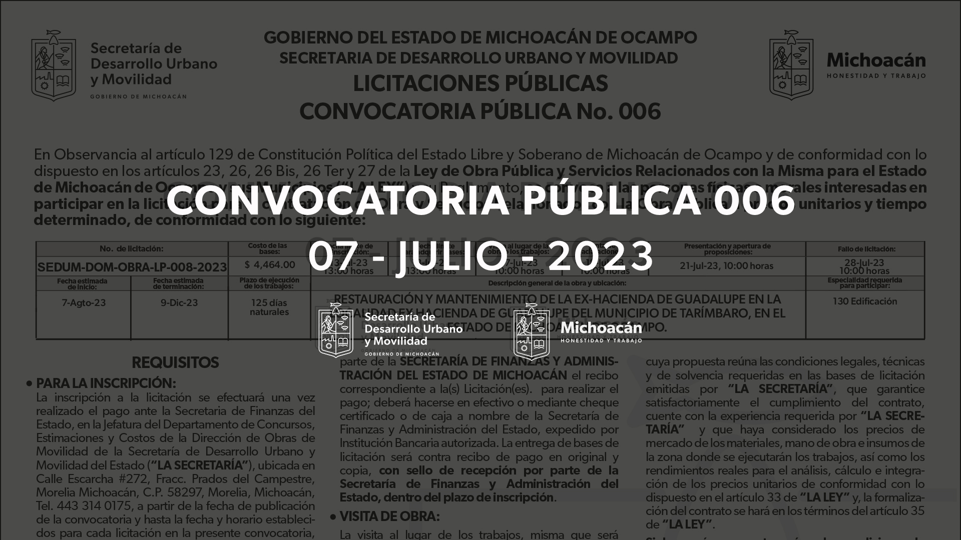 convocatorias