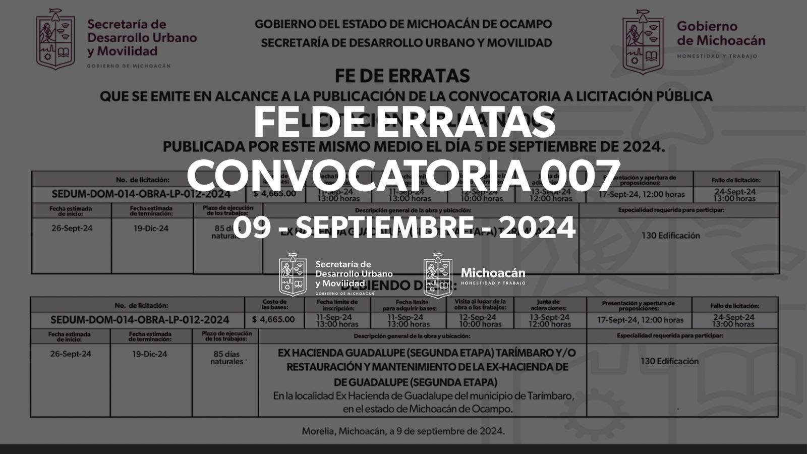 convocatorias